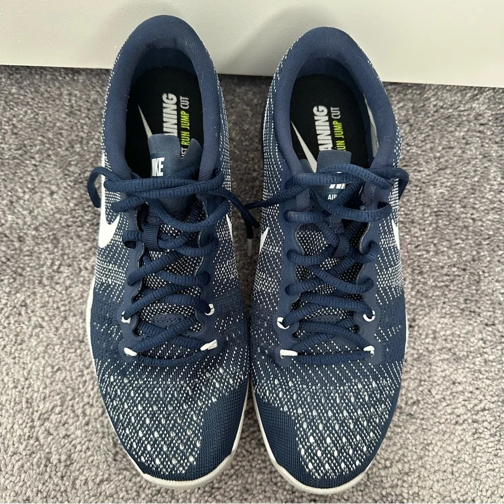 Nike Dark Blue and White Athletic Shoes